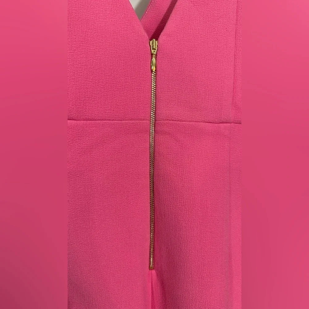 NWT Rebecca Vallance Love One Bow Shoulder Dress Pink 4